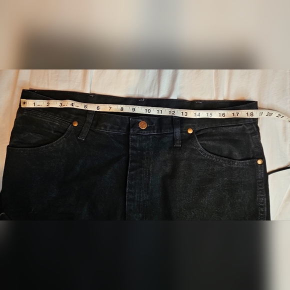 💙wrangler Cowboy Boot Cut Fit jeans men 38× 34🩵💚 - Picture 4 of 6